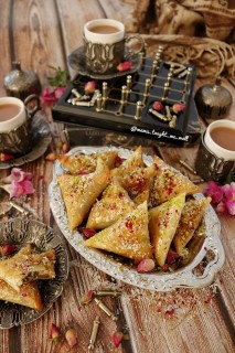 Honey Kiri Cheese Dates Samoosas