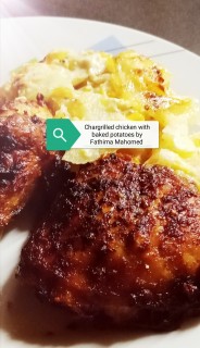 Char-grilled Chicken With Potatoe Bake