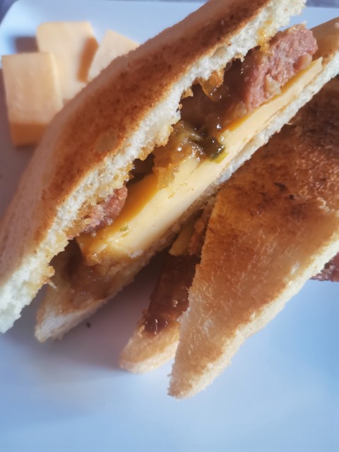 Sausage & Onion  Cheese Sandwich
