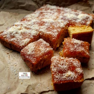 Coconut And Apricot Jam Sponge Cake