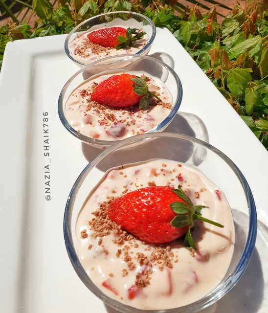 Strawberries And Cream Dessert