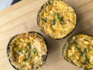 Creamy Corn Stuffed Jam Squash