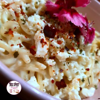 Creamy Spaghetti With Feta