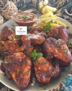 Grilled Bbq Peri Peri Wings