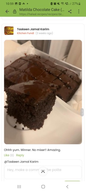 Matilda Chocolate Cake (flopproof)