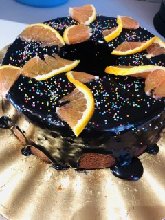 Grapefruit Brigadeiro Cake