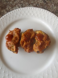 Airfried Brinjal Bhajias