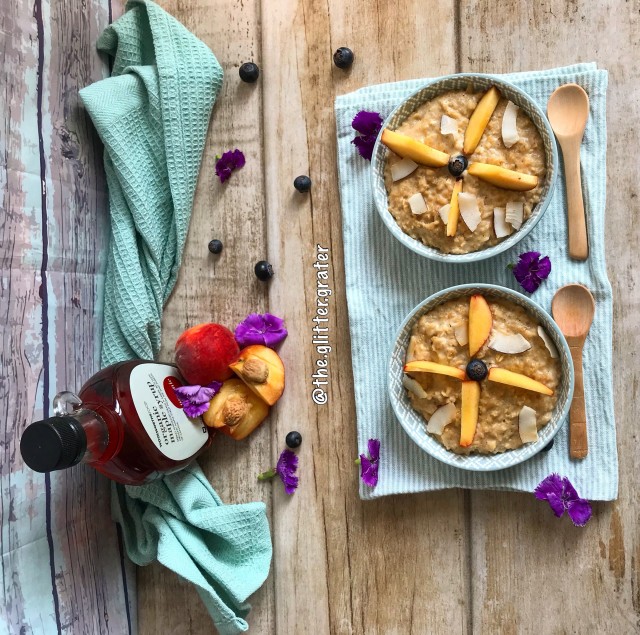 Peach And Coconut Oats