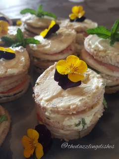 Mini Savoury Sandwich Cake