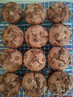 Red Velvet Chocolate Muffins
