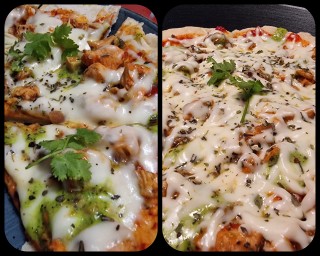 No Oven Chicken Pizza