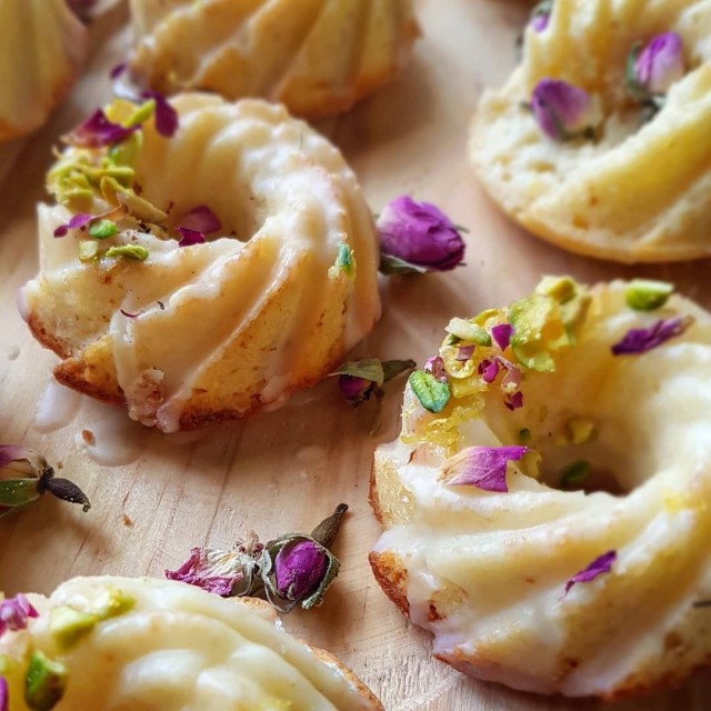 Mini Lemon Bundt Cakes With A Lemon Glaze