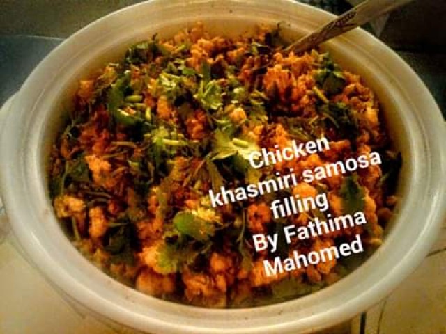 Chicken Khasmiri Samosa Filling