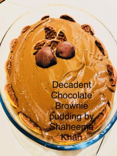 Decadent Chocolate Brownie Pudding