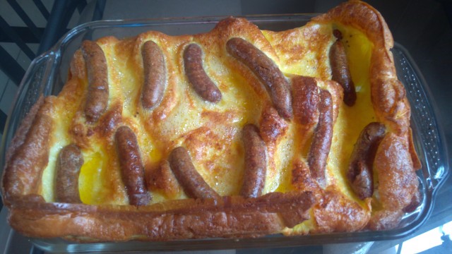 Toad In The Hole (yorkshire Pudding With Sausage)