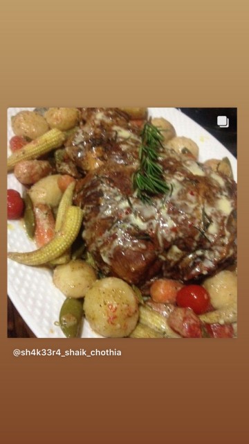 Lamb Leg Roast With Veggies