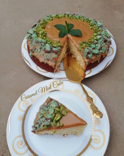 Caramel Mint Cake