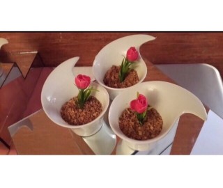Easy Flower Pot Dessert (caramel Mousse)