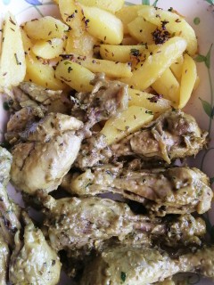 Green Chicken Drumsticks