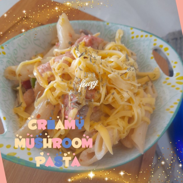 Creamy Chicken & Mushroom 🍄 Pasta
