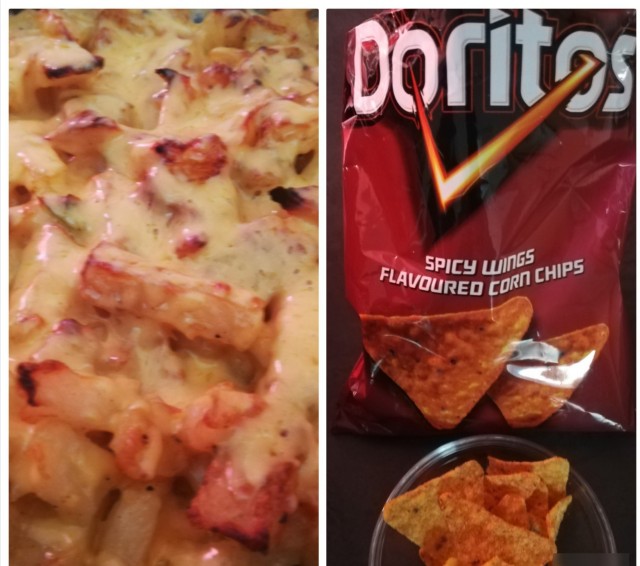 Potato Bake With Spicy Wings Dorito's