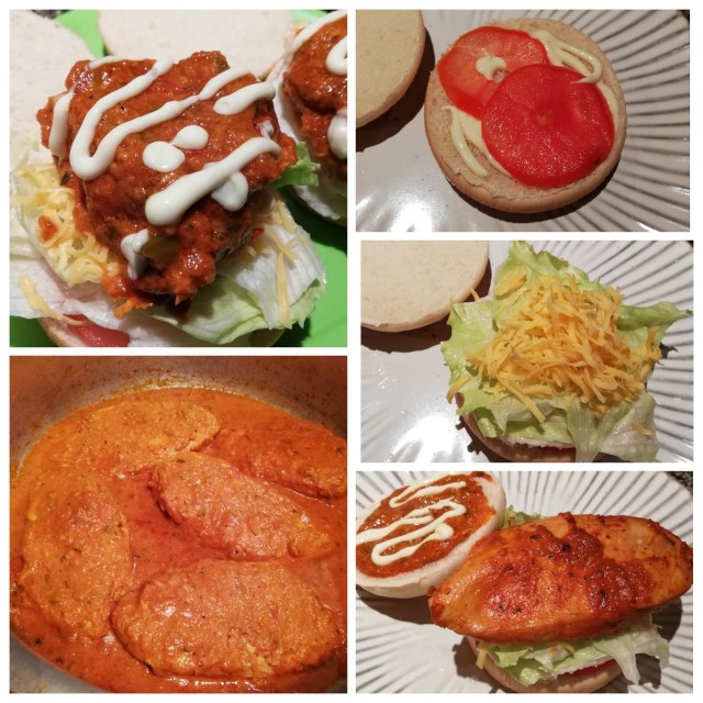 Mock Barcelos Chicken Burgers