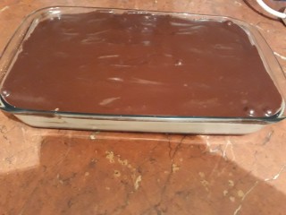 No Bake Chocolate Eclaire Cake