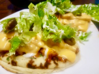 Open Chicken Naan