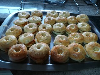 Chicken & Cheese Bagels