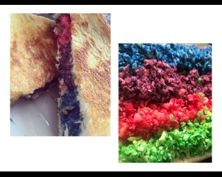Rainbow Toasted Cheese For Kids π