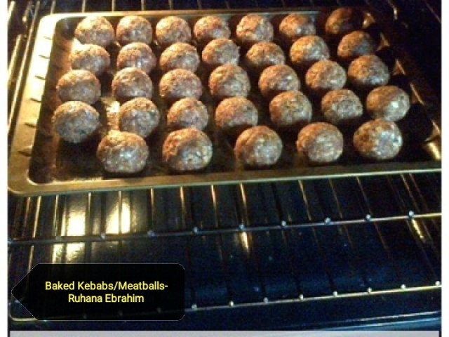 Baked Kebabs/ Meatballs