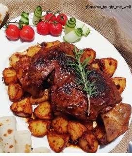 Slow Cooked Bbq Leg Of Lamb