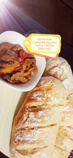 Homemade Featherlite Baguette Loaf