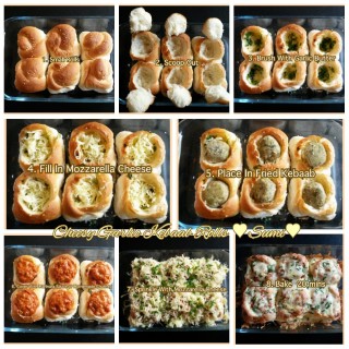 Cheesy Garlic Kebaab Roll