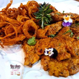 Chilli Pepper Fillet And Crispy Onion Rings