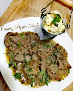 Creamy Pepper Steak