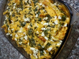 Chicken..chips..spinach And Feta Casserole