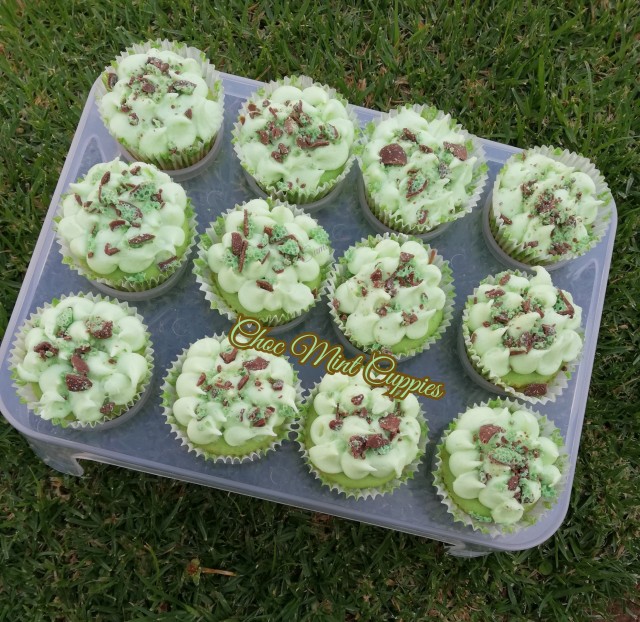 Choc Mint Cup Cakes