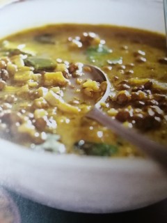 Green Lentil Soup(serves 4)