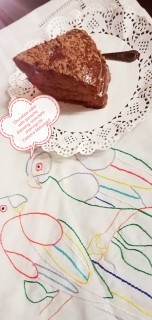 Chocolate Cake With Ganache Dressing Vermicelli And Choc Shavings