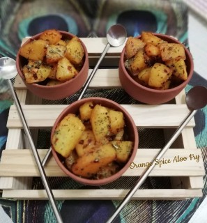 Orange Spice Aloo Fry