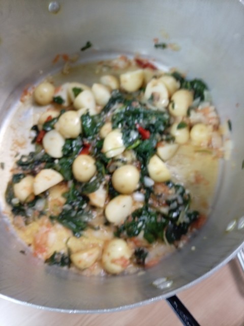 Baby Spinach With Baby Potato