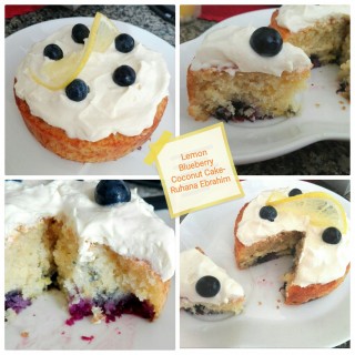 Lemon, Blueberry, Coconut Cake