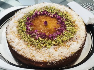 Cream Filled Semolina Cake