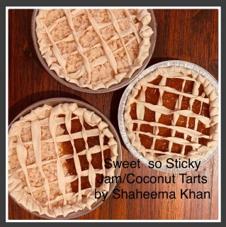 Sweet So Sticky Jam/coconut Tarts