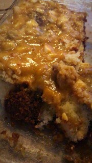 Marble Caramel Coconut Pecan Cake