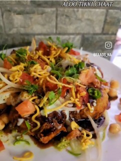 Hash Brown Aloo Tikki Chaat