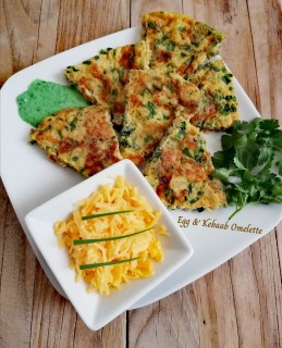 Egg And Kebab Omelet