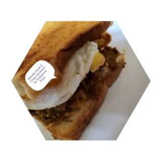 Masala Steak & Chips Sandwich