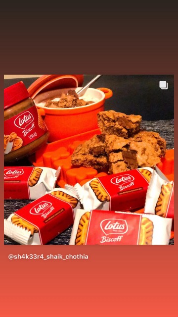 3 Ingredient Biscoff Brownie